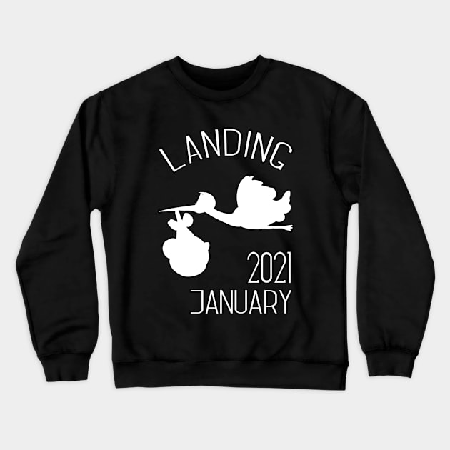 Birth January 2021 Crewneck Sweatshirt by Die Designwerkstatt